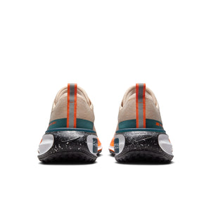 Nike Men's Invincible Run Flyknit 3 Running Shoes Oatmeal / Black / Safety Orange - achilles heel