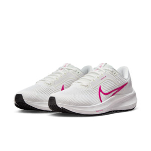 Nike Women's Pegasus 40 Running Shoes Summit White / Fireberry - achilles heel