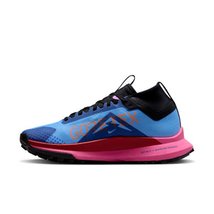 Nike Women's React Pegasus Trail 4 GORE-TEX Trail Running University Blue / Safety Orange / Pink Glow - achilles heel