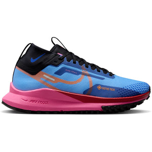 Nike Women's React Pegasus Trail 4 GORE-TEX Trail Running University Blue / Safety Orange / Pink Glow - achilles heel
