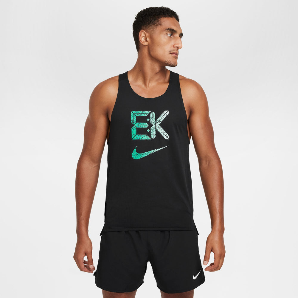 Nike Men's Dri-FIT Fast Kipchoge Running Vest Black / Stadium Green - achilles heel