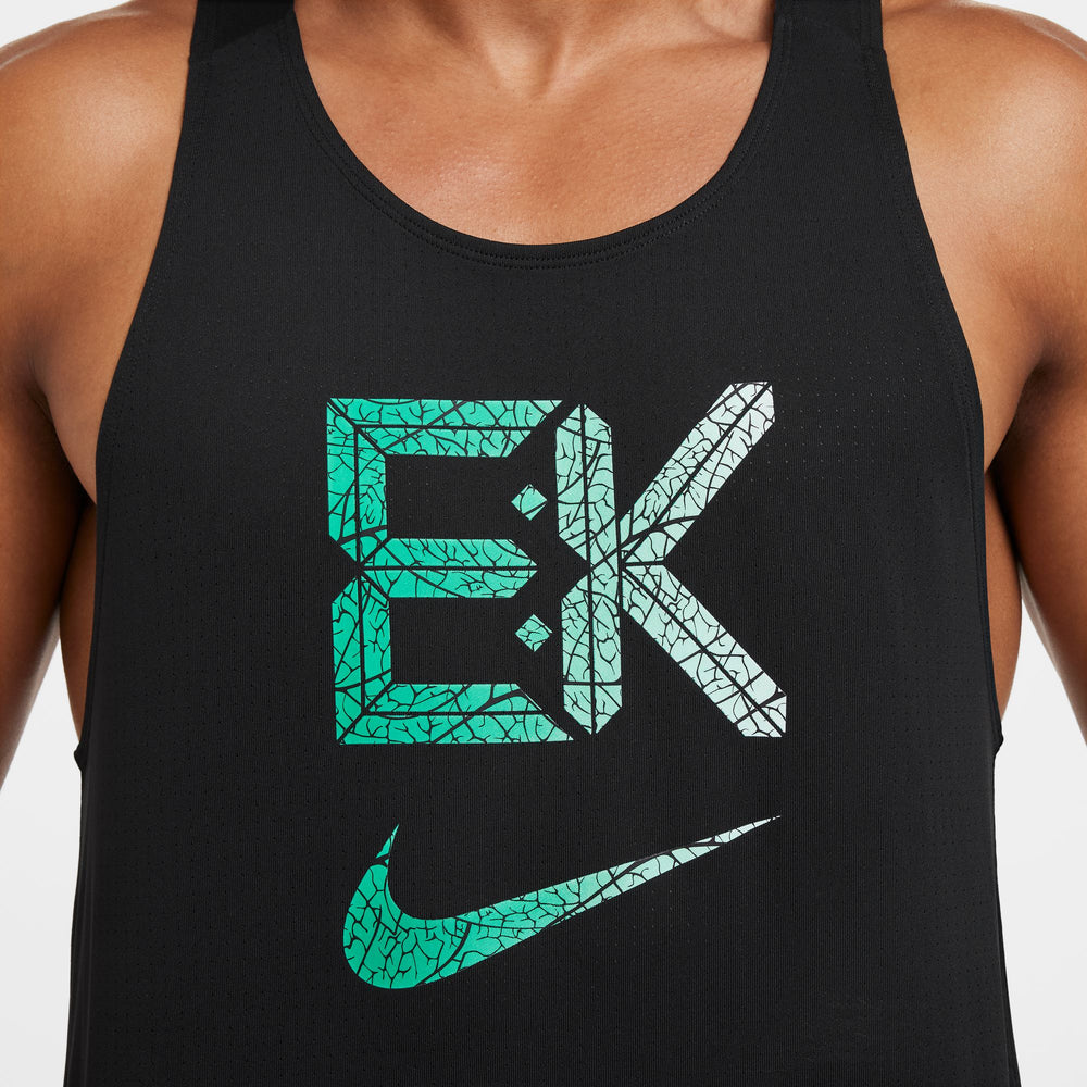 Nike Men's Dri-FIT Fast Kipchoge Running Vest Black / Stadium Green - achilles heel