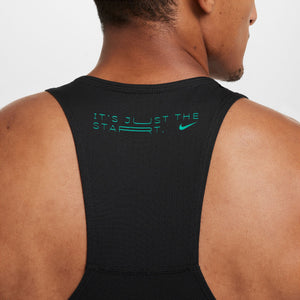 Nike Men's Dri-FIT Fast Kipchoge Running Vest Black / Stadium Green - achilles heel