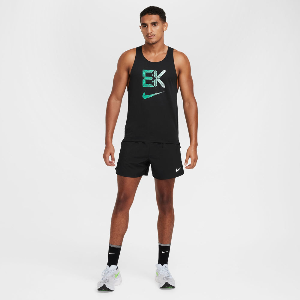 Nike Men's Dri-FIT Fast Kipchoge Running Vest Black / Stadium Green - achilles heel