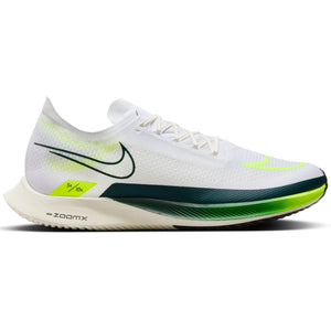 Nike ZoomX Streakfly Running Shoes White / Pro Green / Volt / Sail - achilles heel