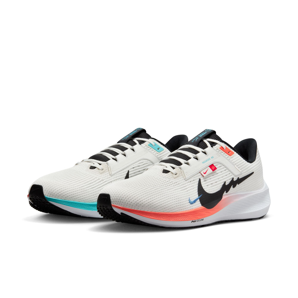 Nike Men's Pegasus 40 Running Shoes Sail / Black / White - achilles heel