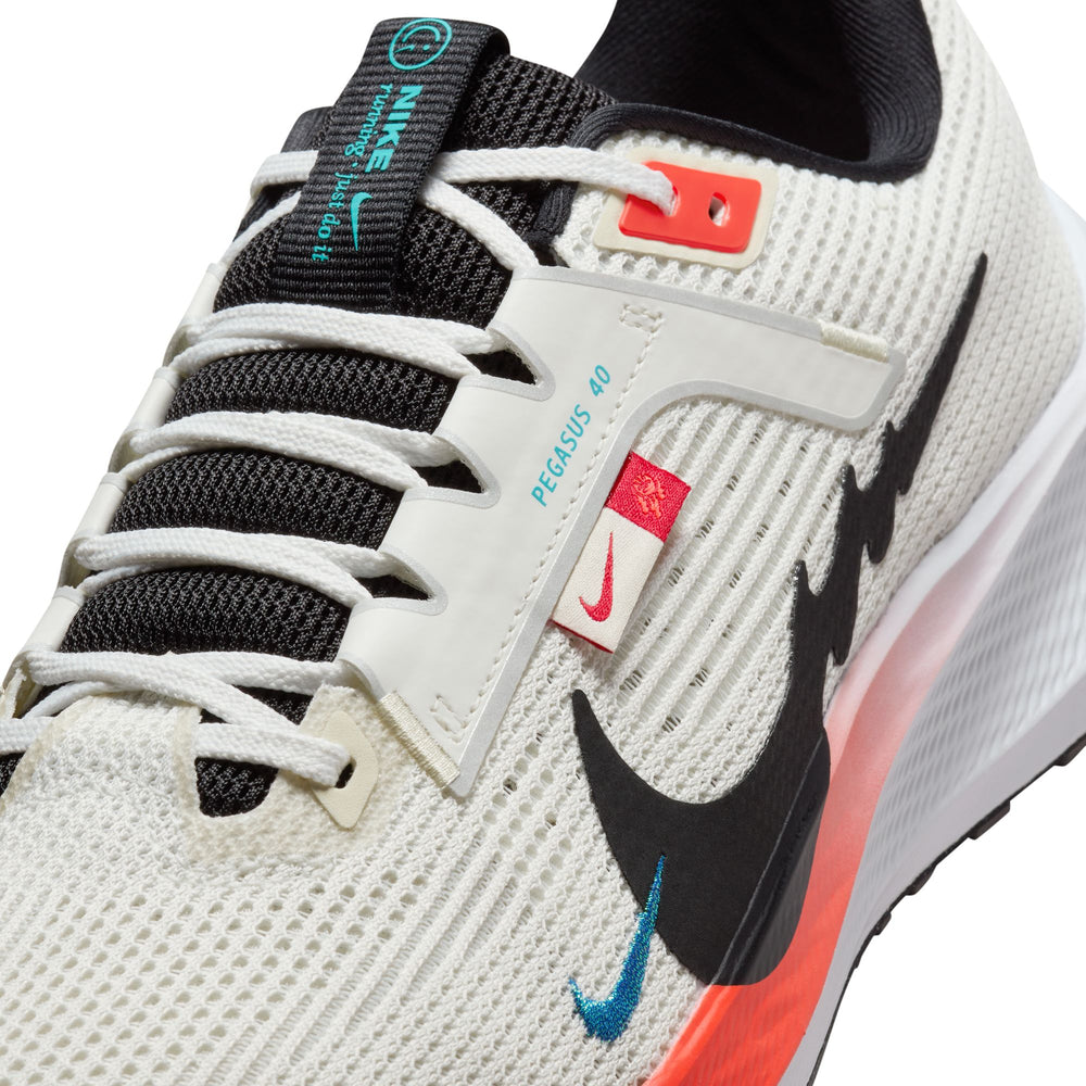 Nike Men's Pegasus 40 Running Shoes Sail / Black / White - achilles heel