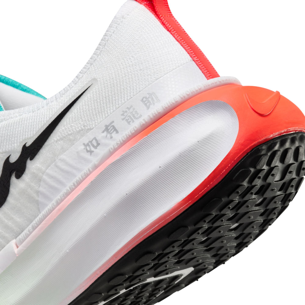 Nike Men's Invincible 3 Running Shoes White / Dusty Cactus / Bright Crimson / Black - achilles heel