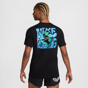 Nike Men's Graphic Globe Tee Black - achilles heel