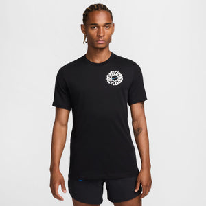 Nike Men's Graphic Globe Tee Black - achilles heel