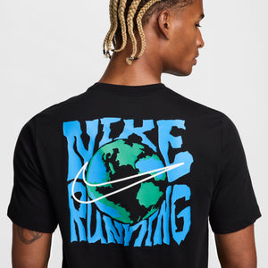 Nike Men's Graphic Globe Tee Black - achilles heel