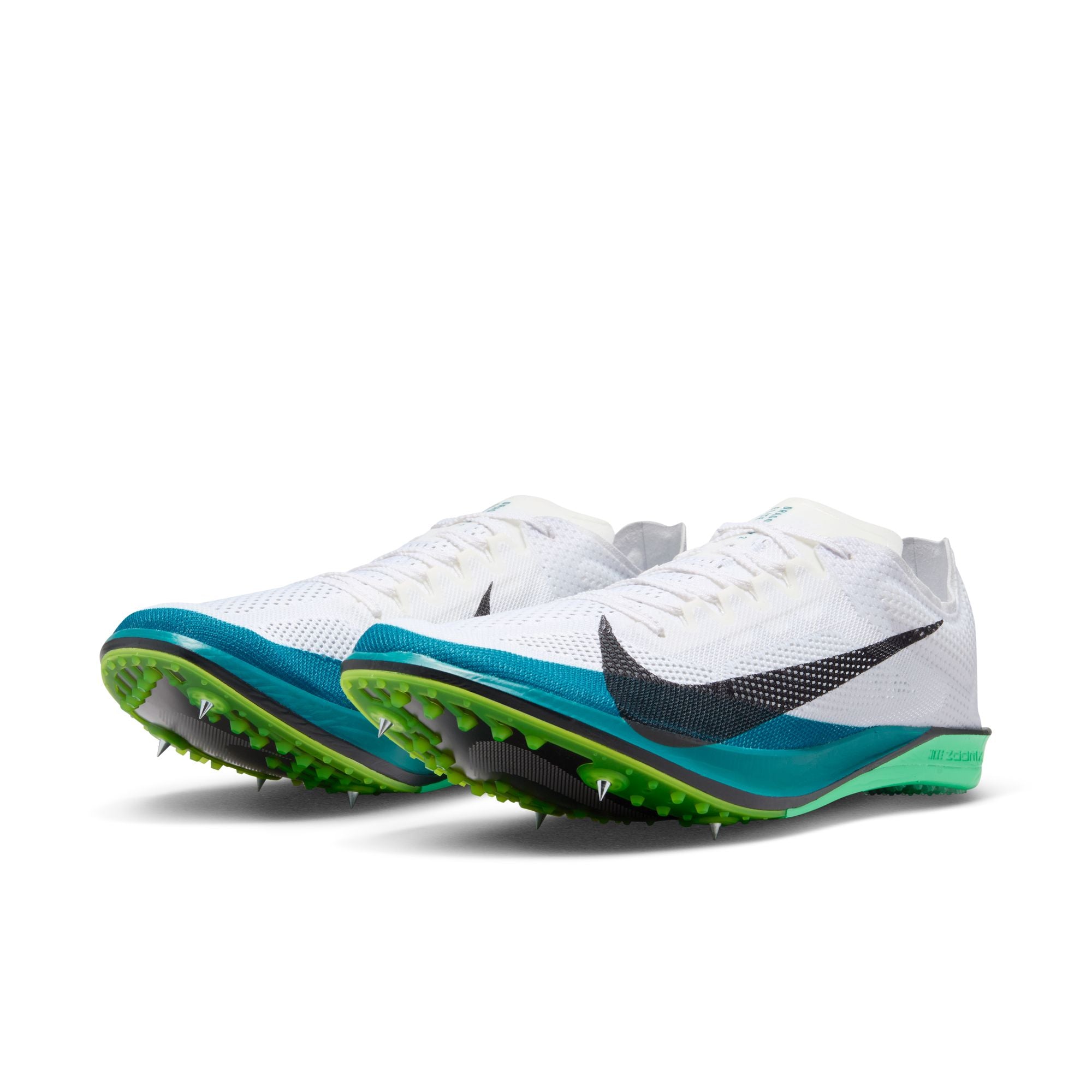 Nike ZoomX Dragonfly 2 Elite Running Spikes White / Black / Bright Spruce / Vapor Green - Achilles Heel