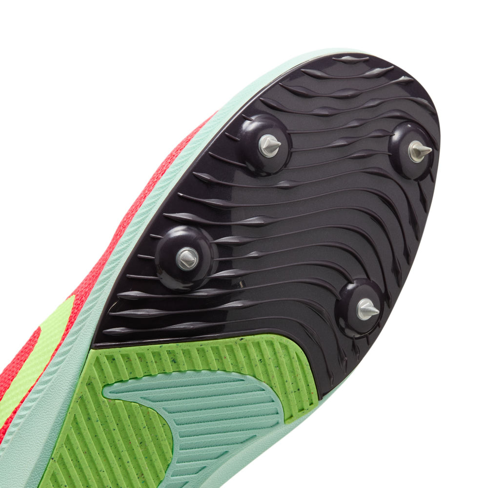 Nike Zoom Rival Distance Running Spikes Bright Crimson / Barely Volt / Lime Blast / Washed Coral - achilles heel