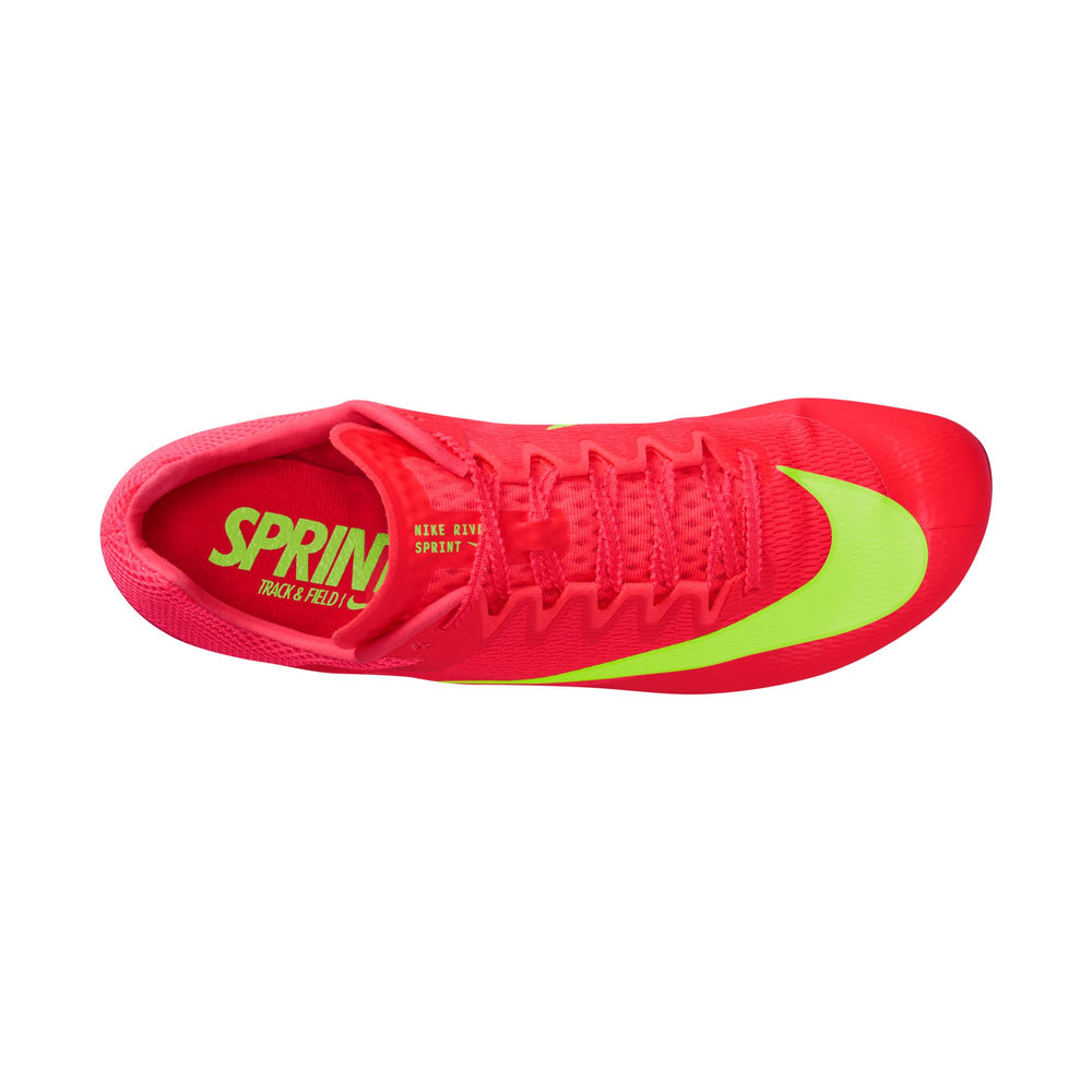 Nike Zoom Rival Sprint Running Spikes Bright Crimson / Washed Coral / Hyper Orange - achilles heel