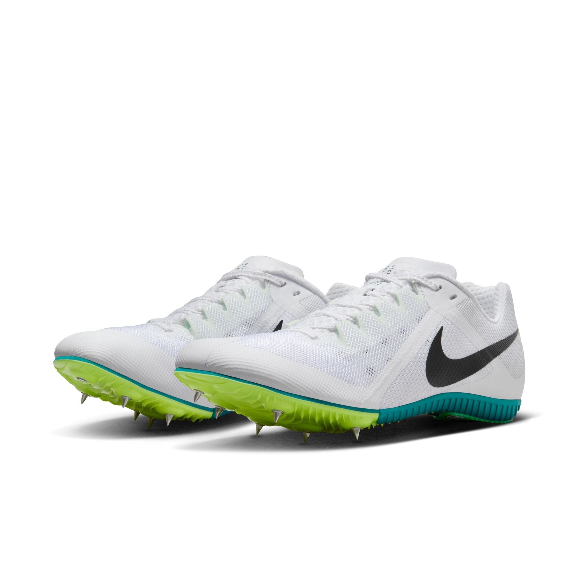 Nike Zoom Rival Multi-Event Running Spikes White / Bright Spruce / Vapor Green / Black - Achilles Heel