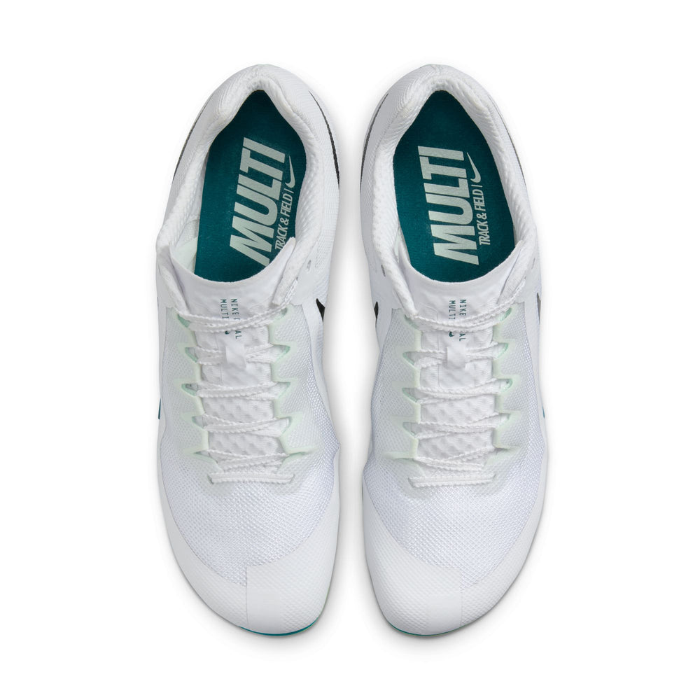 Nike Zoom Rival Multi-Event Running Spikes White / Bright Spruce / Vapor Green / Black - achilles heel