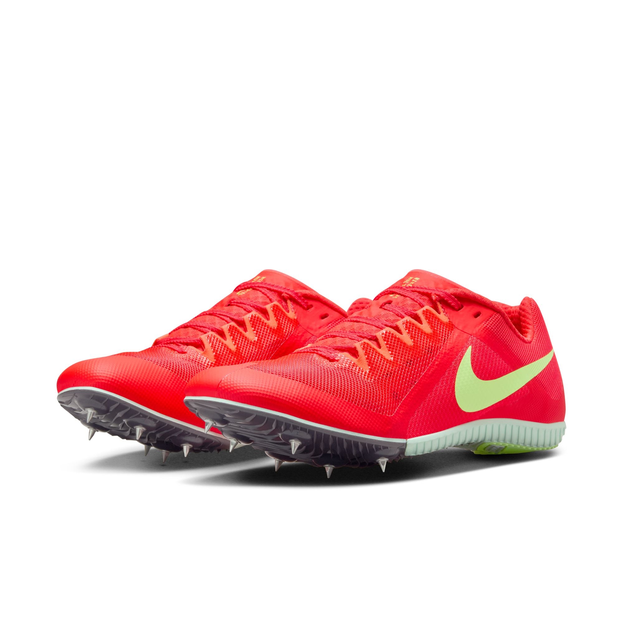 Nike Zoom Rival Multi-Event Running Spikes Bright Crimson / Washed Coral / Lime Blast - Achilles Heel