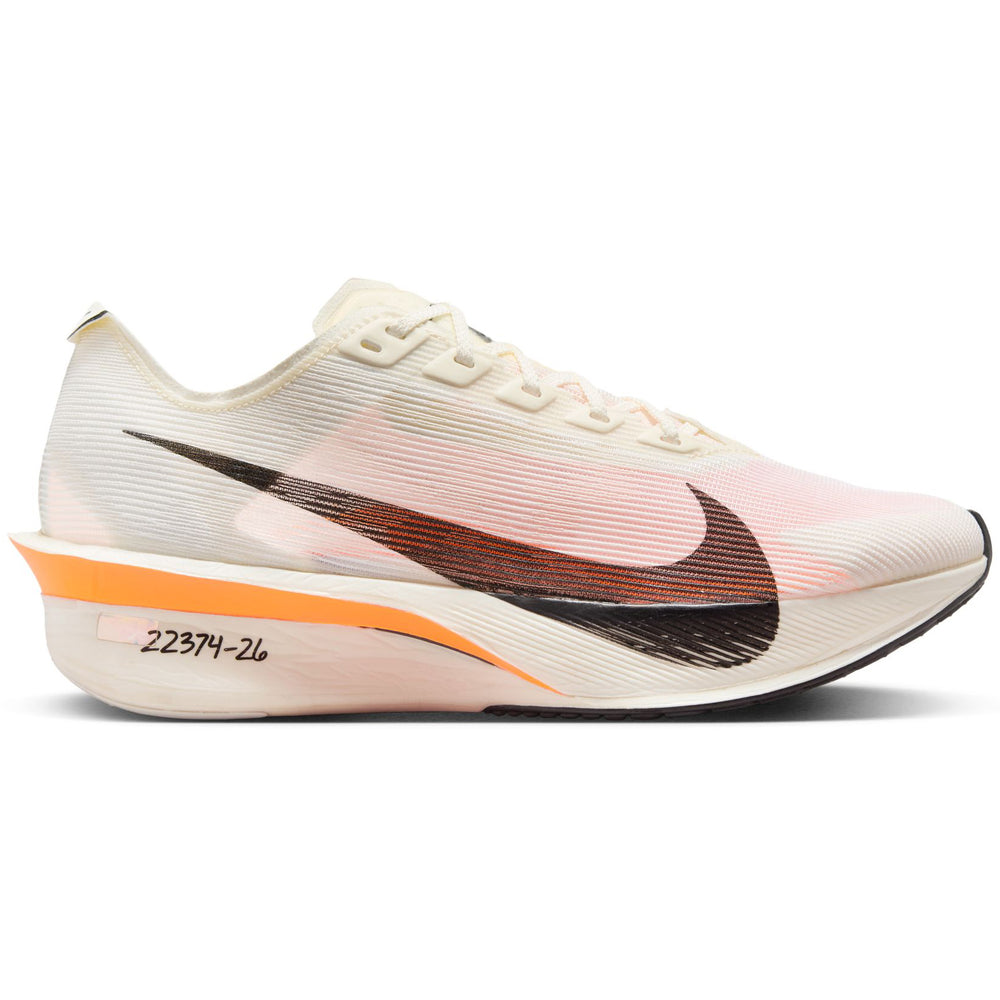 Nike Women's Vaporfly 4 Proto Running Shoes Sail / Total Orange / White / Black - achilles heel