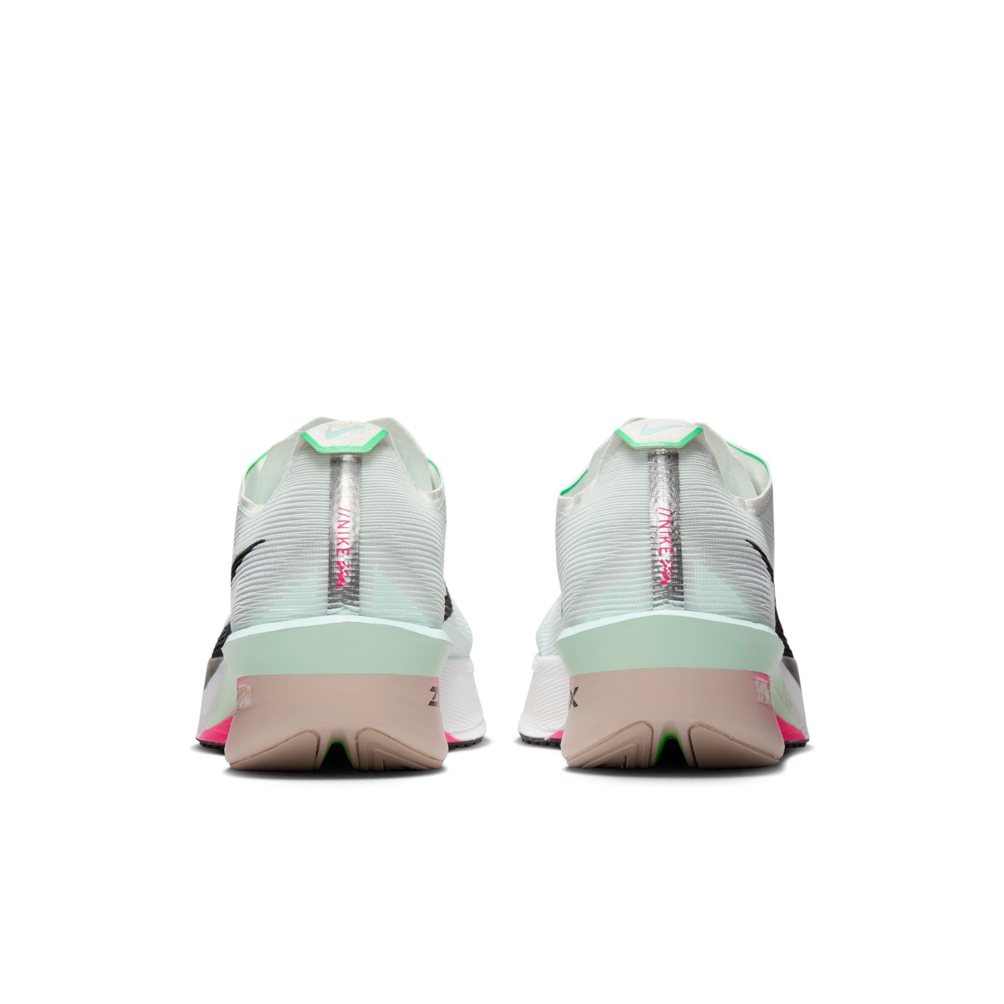 Women's Vaporfly 4 Running Shoes White / Hyper Pink / Mint Foam / Black - Achilles Heel