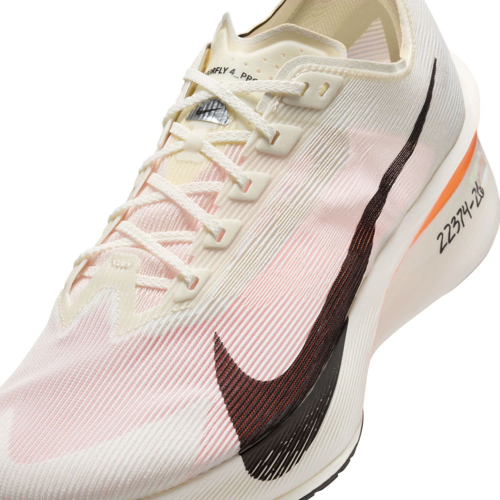 Nike Men's Vaporfly 4 Proto Running Shoes Sail / Total Orange / White / Black - achilles heel