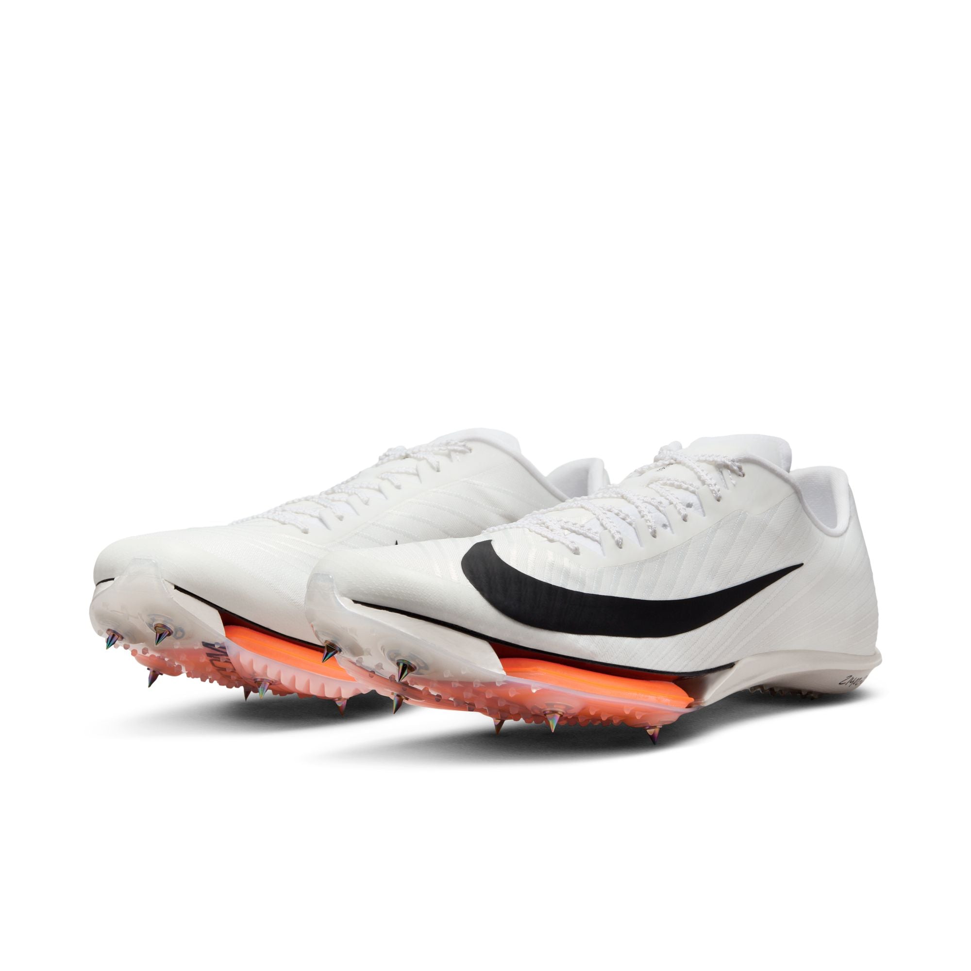 Nike Air Zoom Maxfly 2 Proto Running Spikes White / Black / Total Orange | Achilles Heel
