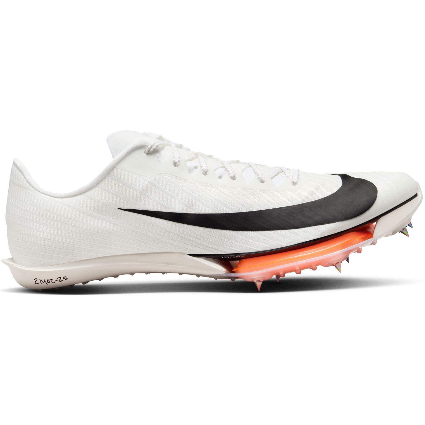 Nike Air Zoom Maxfly 2 Proto Running Spikes White / Black / Total Orange - Achilles Heel