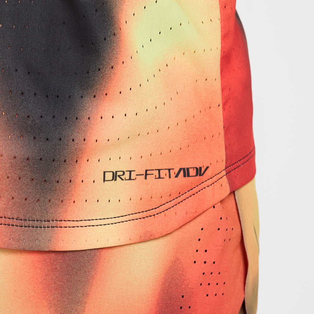 Nike Men's Dri-FIT AeroSwift ADV Running Vest Light Lemon Twist / Light Crimson / Black - achilles heel
