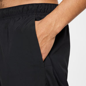 Nike Men's Dri-FIT Challenger 5 Inch 2 in 1 Versatile Shorts Black / Reflective Silver - achilles heel