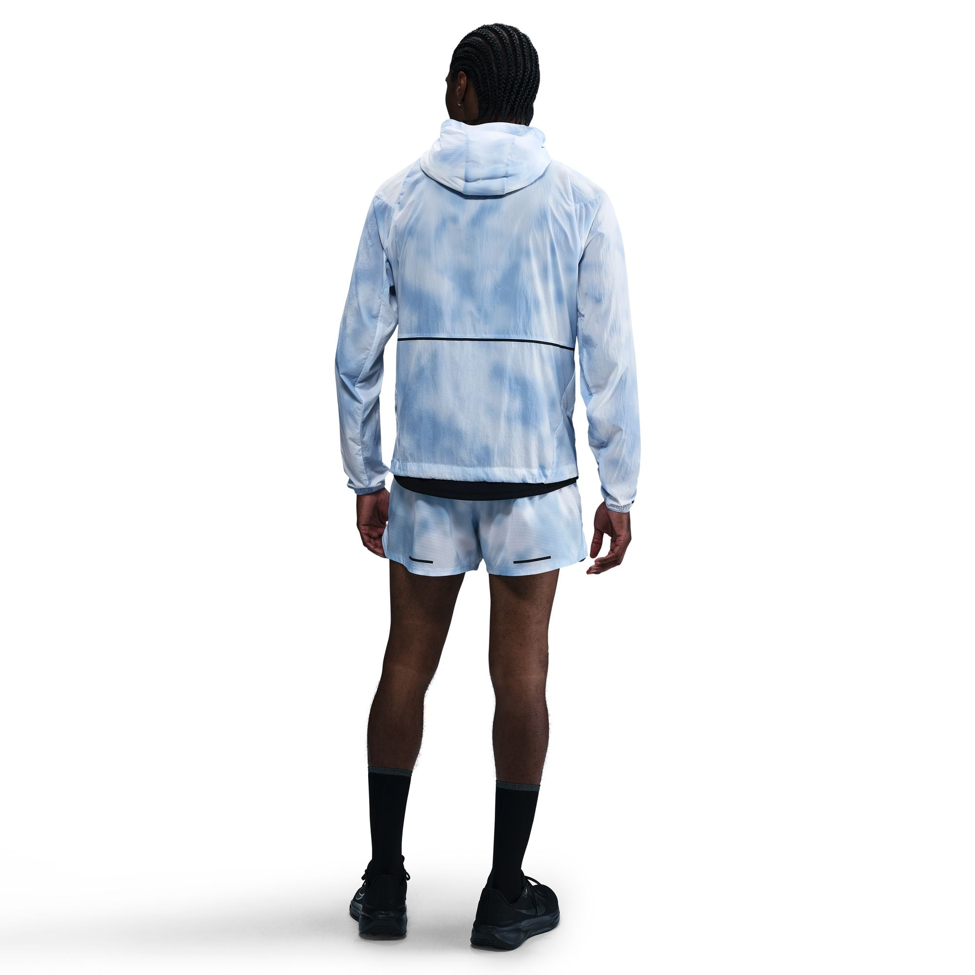 Men's Run Division UV Running Jacket Psychic Blue - Achilles Heel