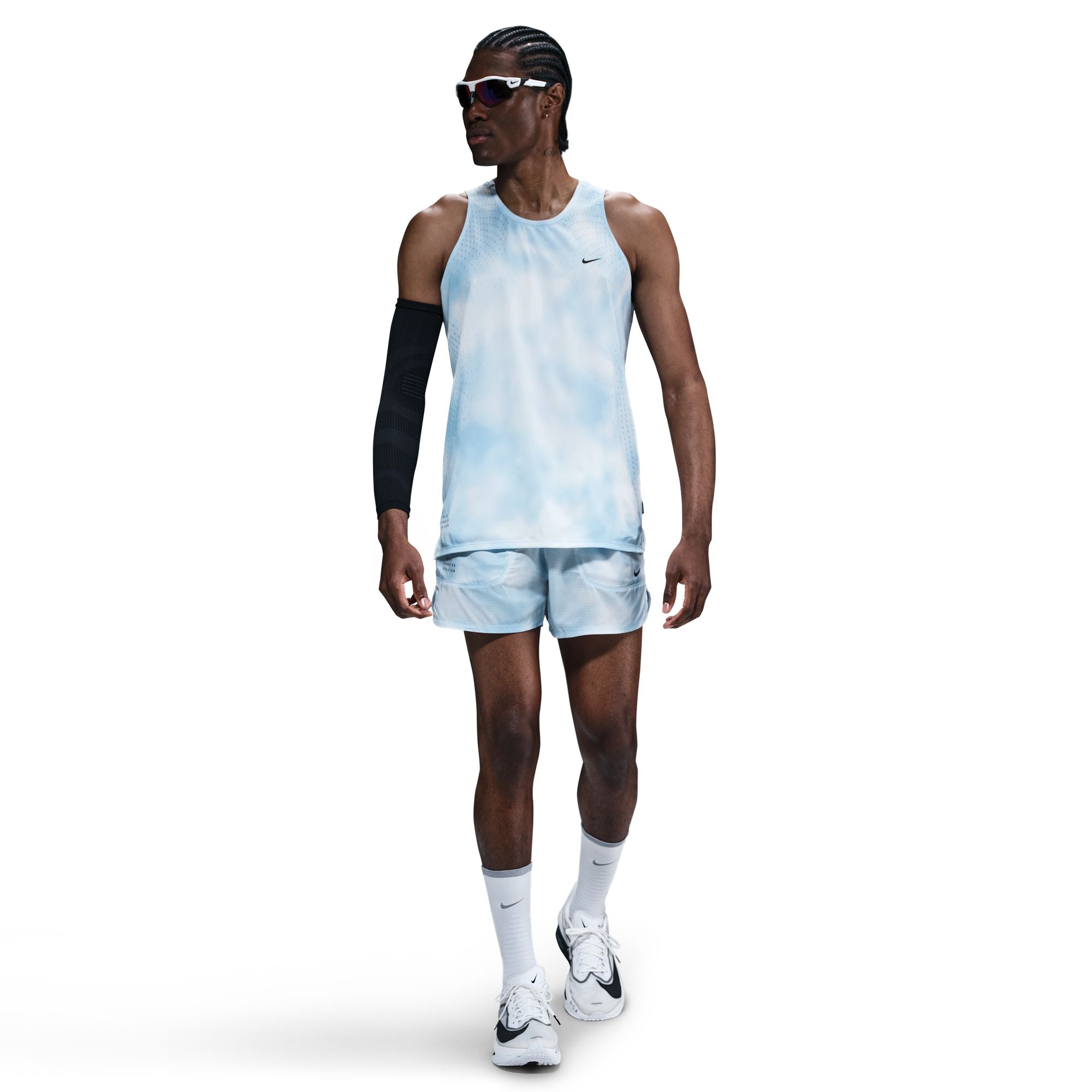Men's Dri-FIT Division Breathe ADV Running Vest Psychic Blue / Black - Achilles Heel