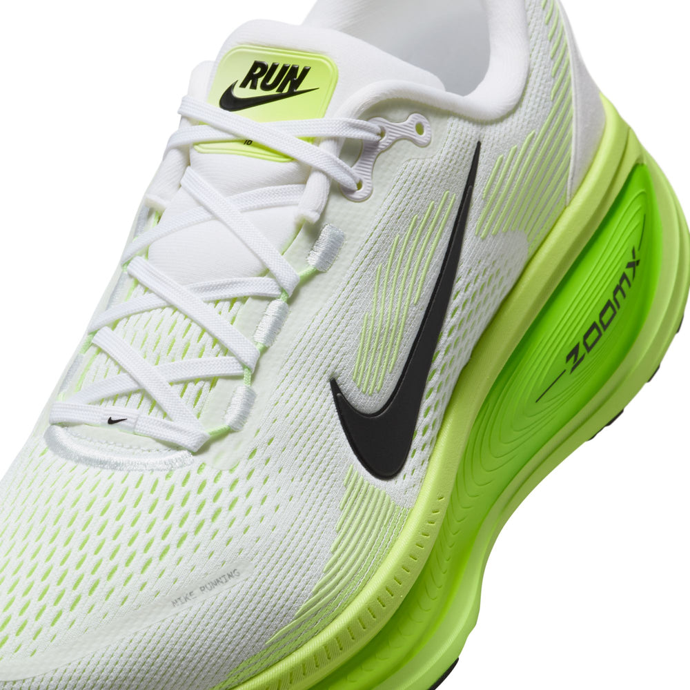 Nike Men's Air Zoom Vomero 18 Running Shoes White / Electric Green / Volt / Black - achilles heel