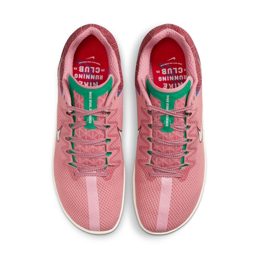Nike Nike Zoom Rival Distance Running Spikes Red Stardust / Malachite ...