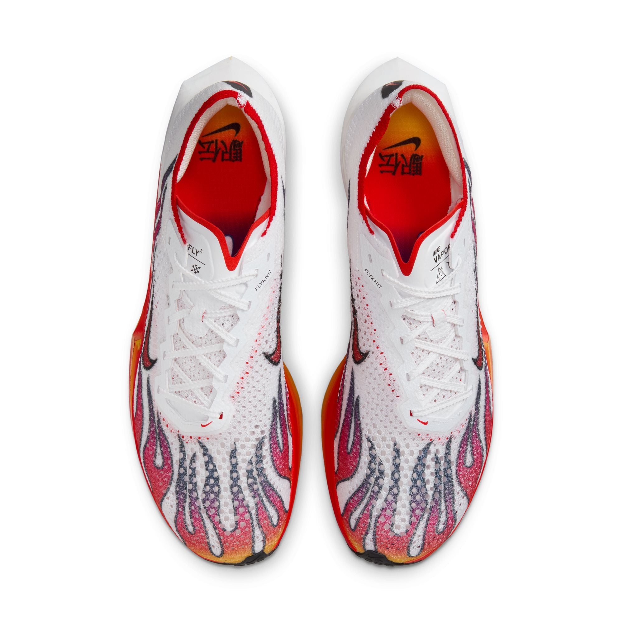 Nike Men's Vaporfly 3 Ekiden Running Shoes White / Habanero Red / Black / University Red - Achilles Heel