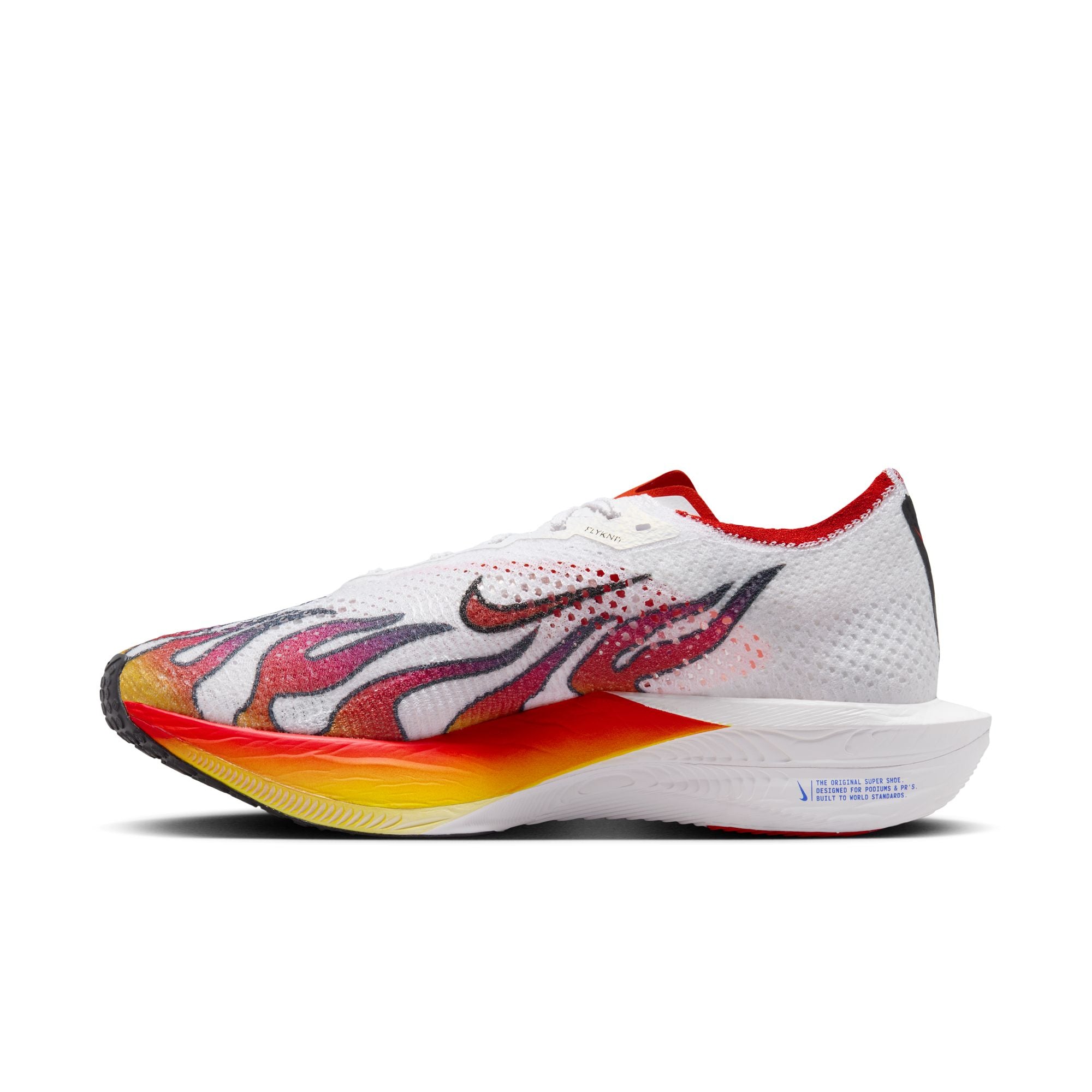 Nike Men's Vaporfly 3 Ekiden Running Shoes White / Habanero Red / Black / University Red - Achilles Heel
