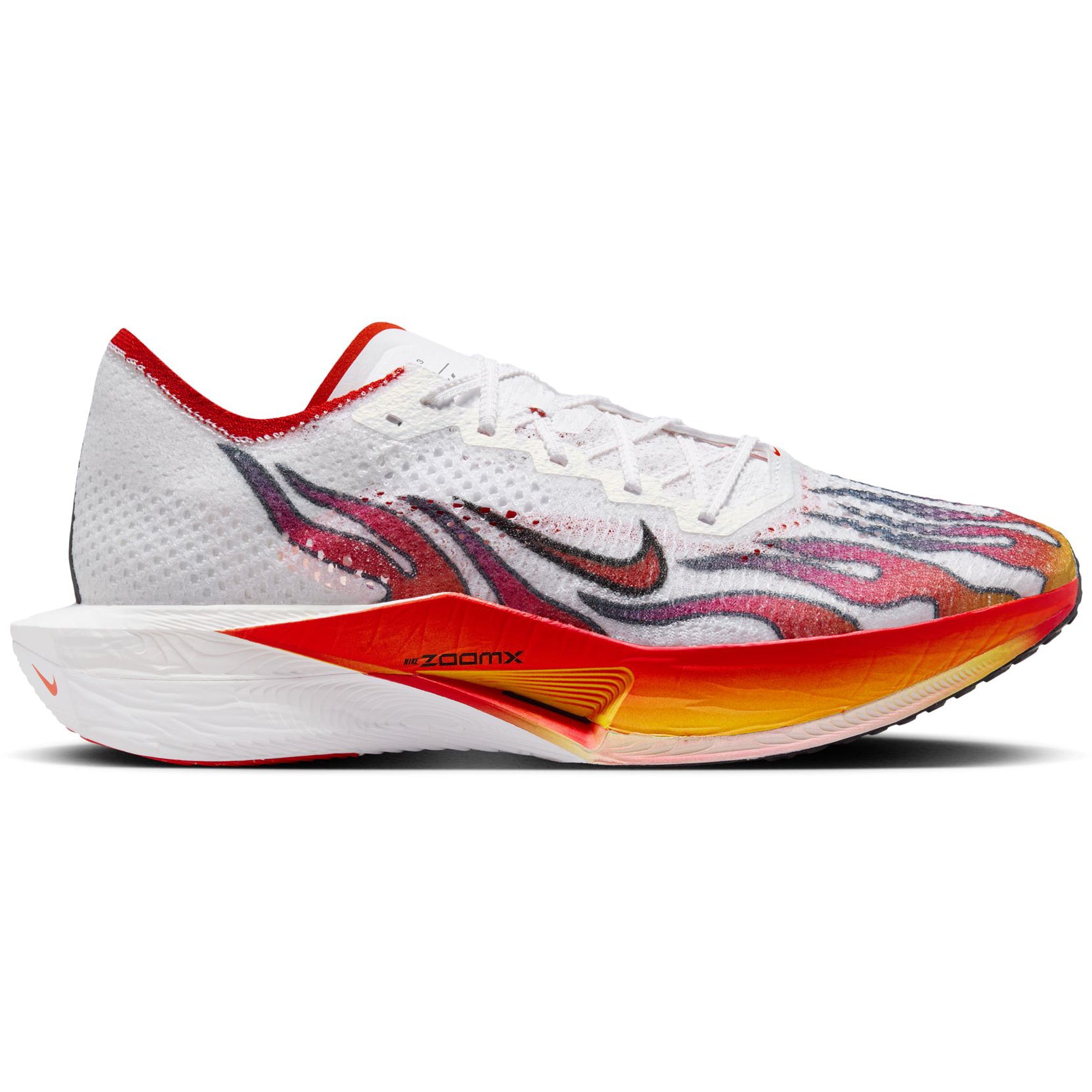 Nike Men's Vaporfly 3 Ekiden Running Shoes White / Habanero Red / Black / University Red - Achilles Heel