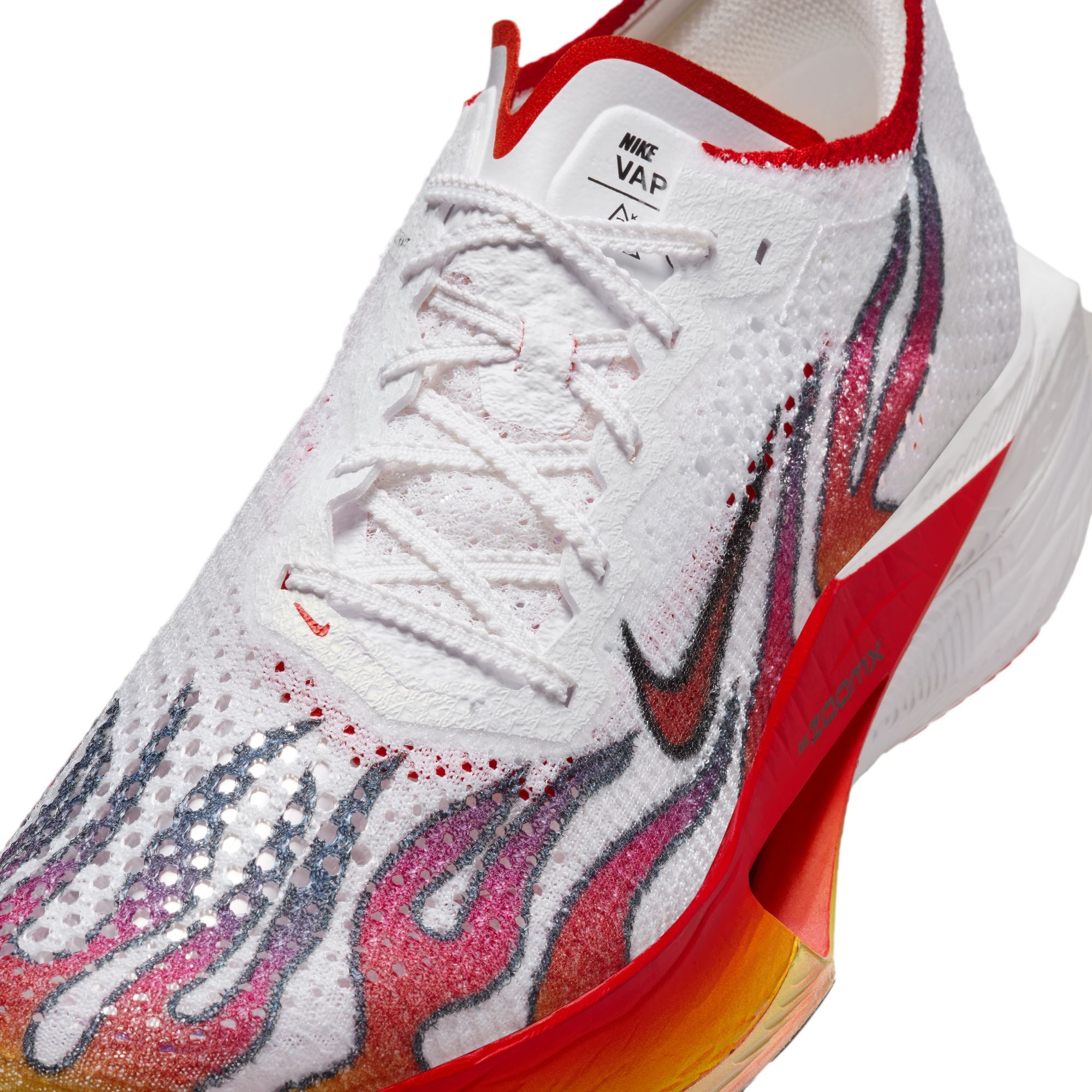 Nike Men's Vaporfly 3 Ekiden Running Shoes White / Habanero Red / Black / University Red - Achilles Heel