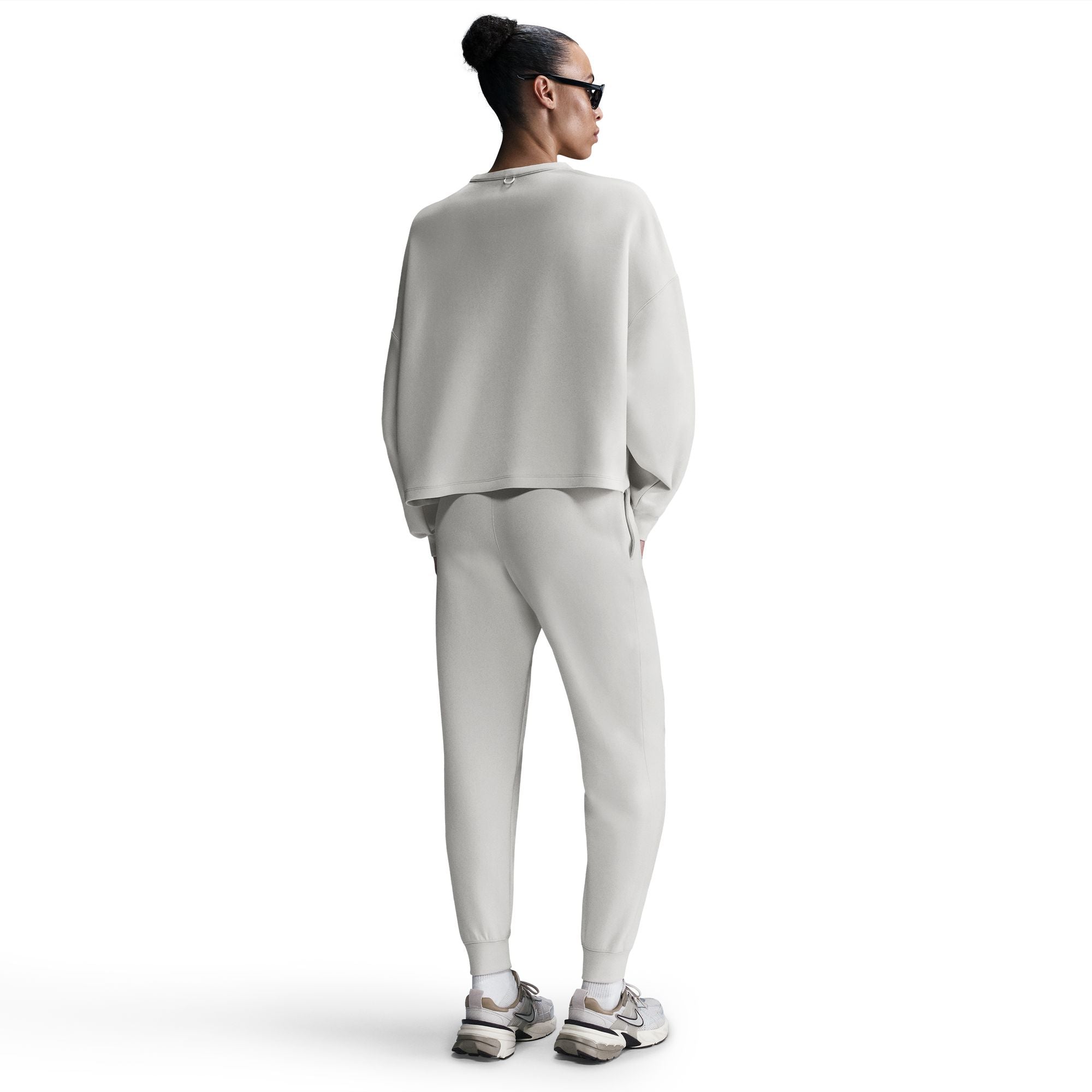 Women's Dri-FIT 24.7 Oversized Crew Neck Top Light Orewood Brown / Light Iron Ore - Achilles Heel