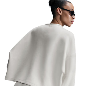 Nike Women's Dri-FIT 24.7 Oversized Crew Neck Top Light Orewood Brown / Light Iron Ore - achilles heel