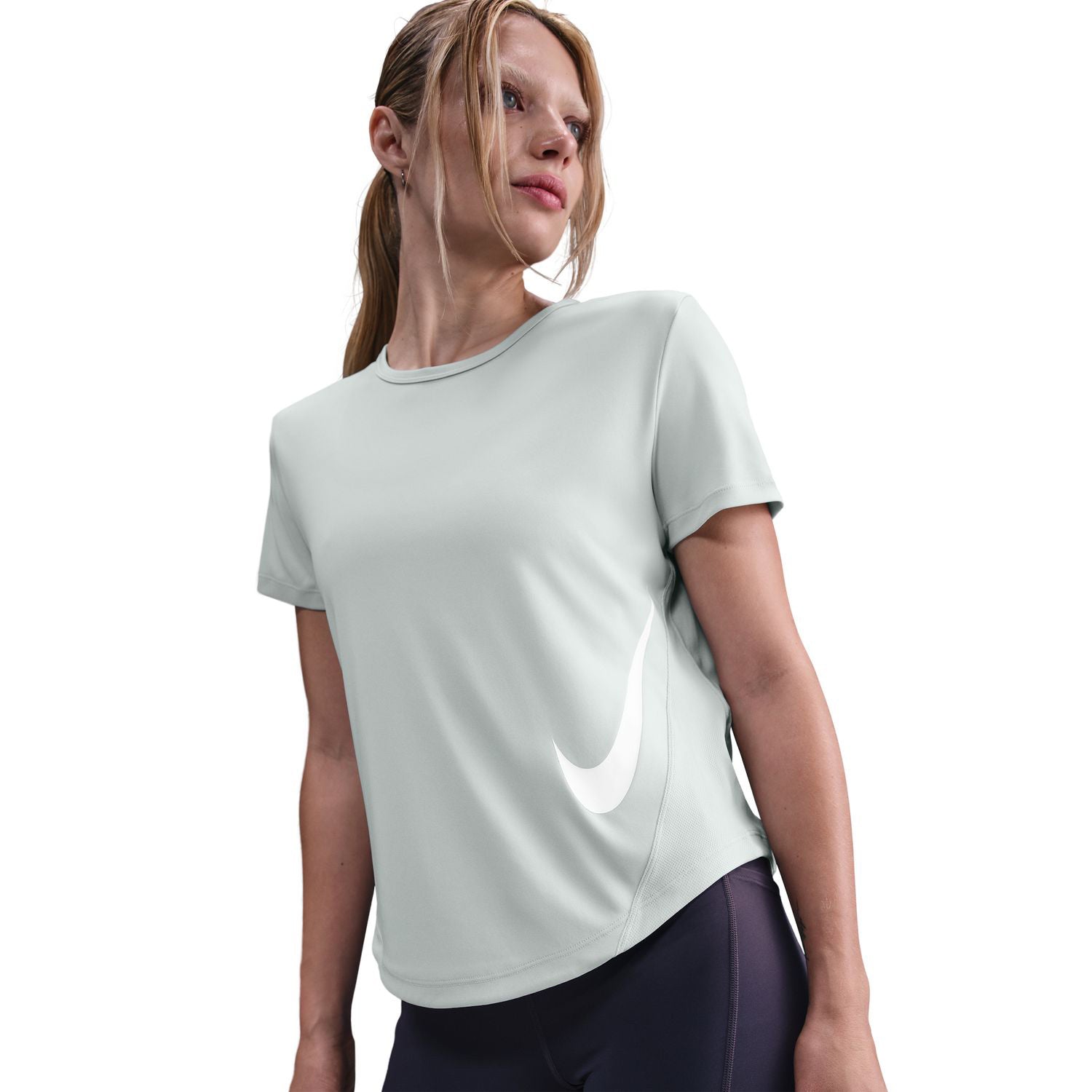 Women's Tempo Swoosh Tee Light Silver / White - Achilles Heel