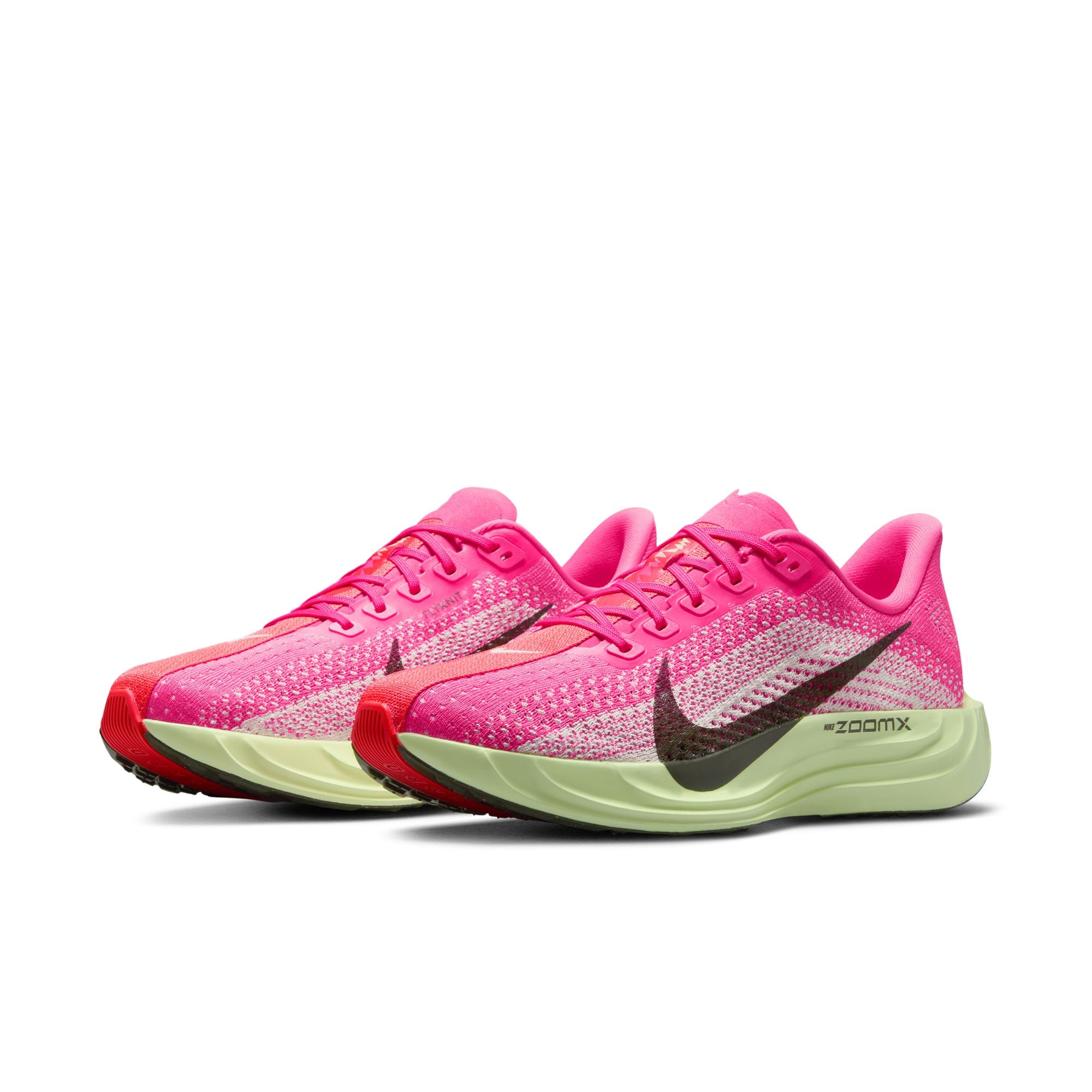 Men's Pegasus Plus Running Shoes Hyper Pink / Bright Crimson / Barely Volt / Sequoia - Achilles Heel