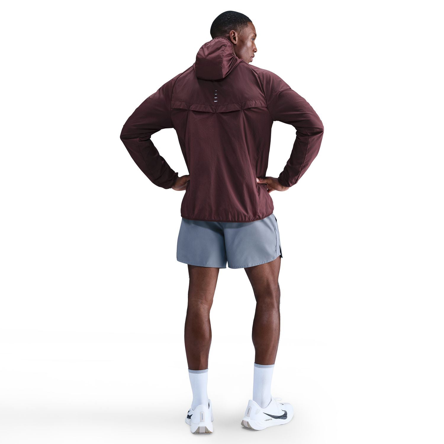 Men's Stride Repel Running Jacket Burgundy Crush