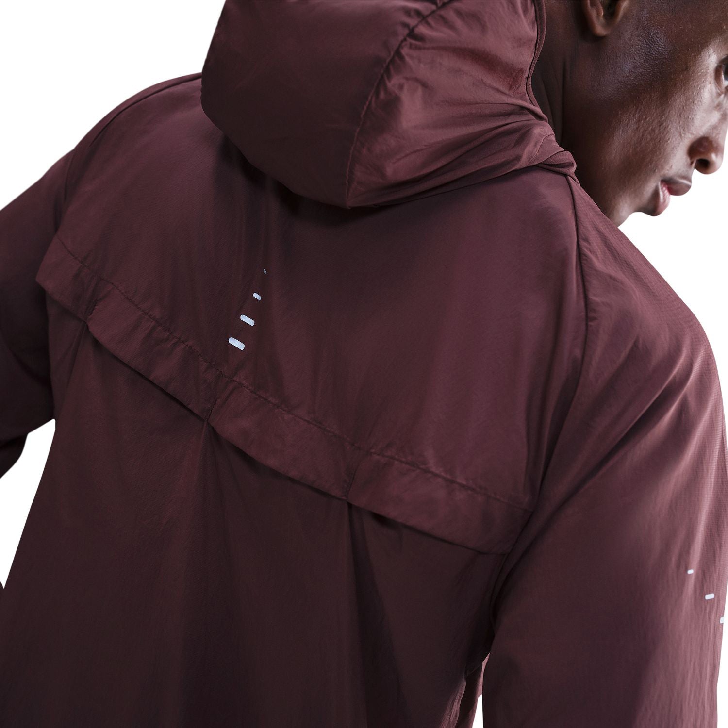 Men's Stride Repel Running Jacket Burgundy Crush