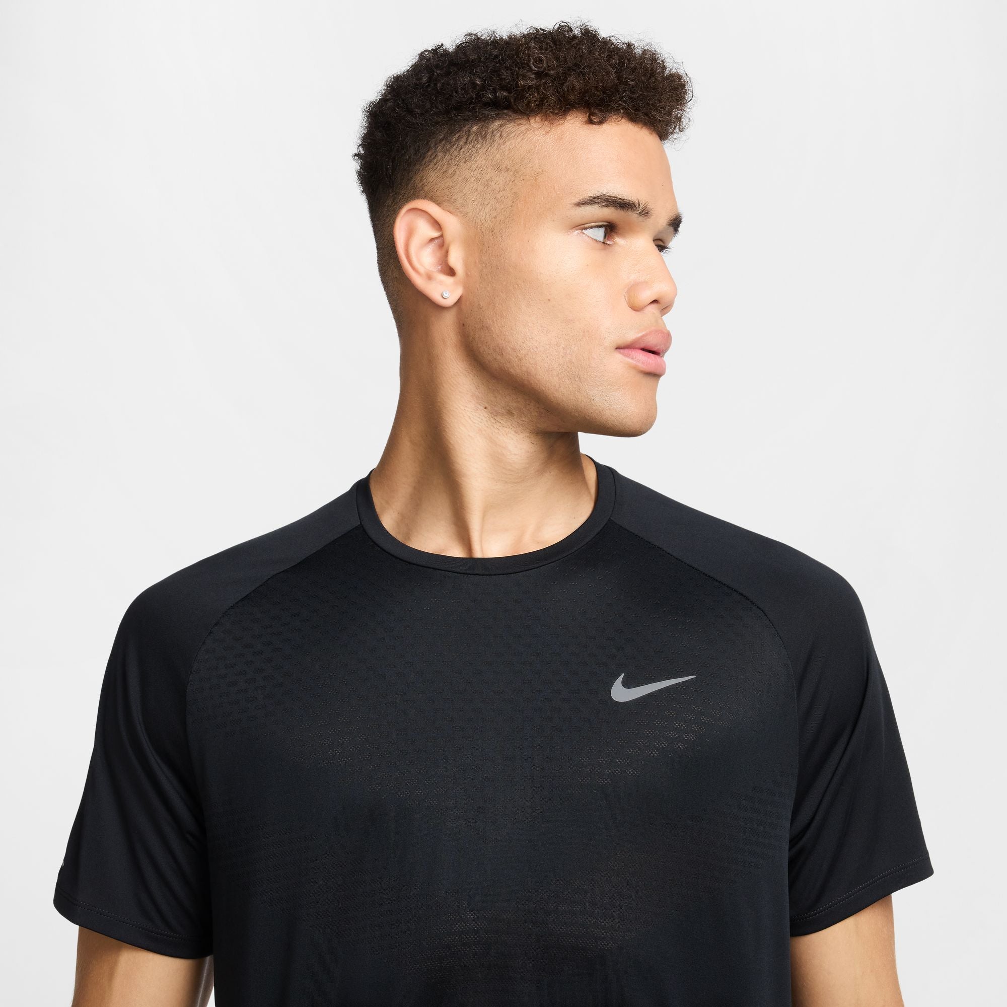 Men's Dri-FIT Stride ADV Running Tee Black - Achilles Heel