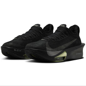 Nike Men's Alphafly 3 Running Shoes Black / Olive Aura / Metallic Silver / Metallic Medium Ash - achilles heel