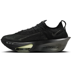 Nike Men's Alphafly 3 Running Shoes Black / Olive Aura / Metallic Silver / Metallic Medium Ash - achilles heel
