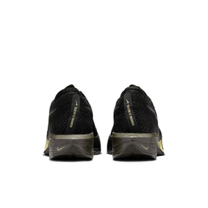 Nike Men's Vaporfly 3 Running Shoes Black / Olive Aura / Metallic Medium Ash - achilles heel