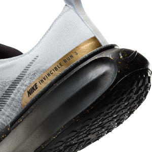Nike Men's Invincible 3 Running Shoes White / Black / Smoke Grey - achilles heel