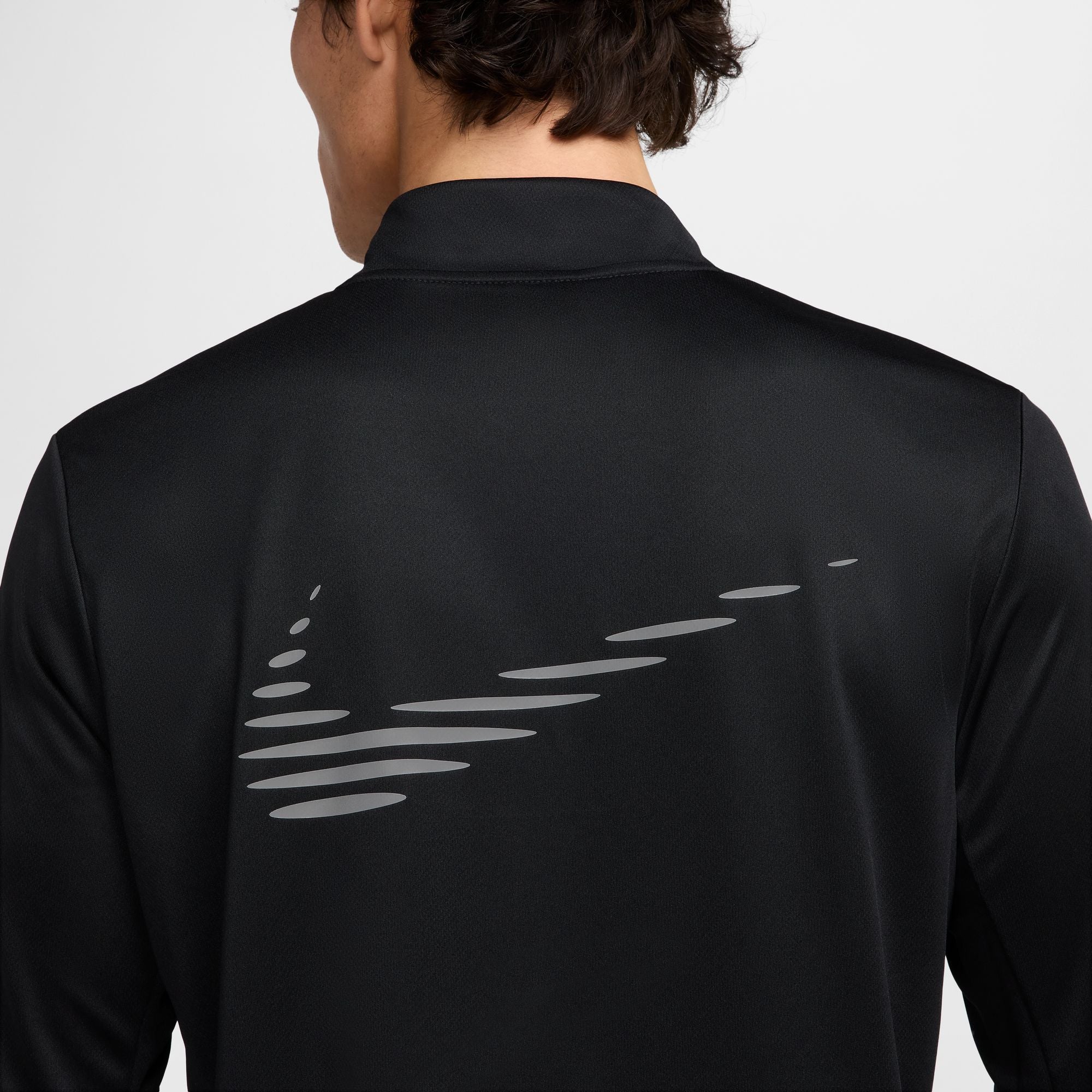 Nike Men's Dri-FIT Pacer Flash Running Top Black / Reflective Silver - Achilles Heel