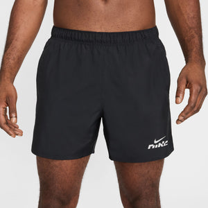 Nike Men's Dri-FIT Challenger Flash 5 Inch Running Shorts Black / Reflective Silver - achilles heel