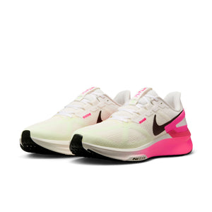 Nike Men's Air Zoom Structure 25 Running Shoes Sail / Hyper Pink / Bright Crimson / Sequoia - achilles heel